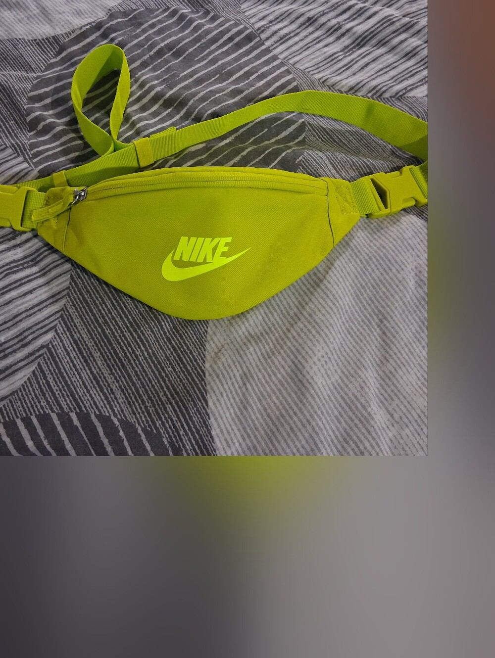 Nike Neon Yellow-Green Crossbody  Bag, Waist Pack